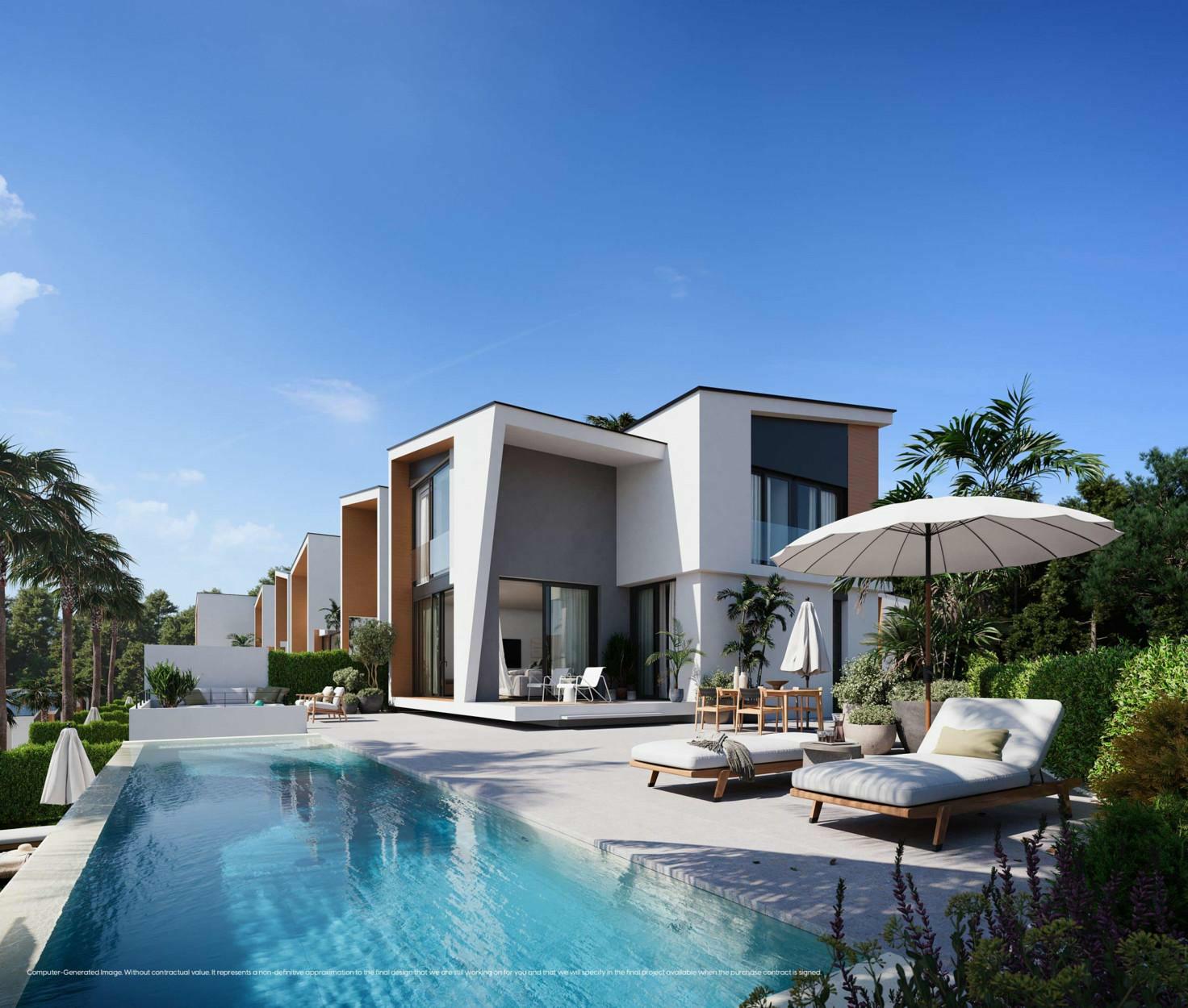 Villa met uniek ontwerp in Reserva del Chaparral, Mijas