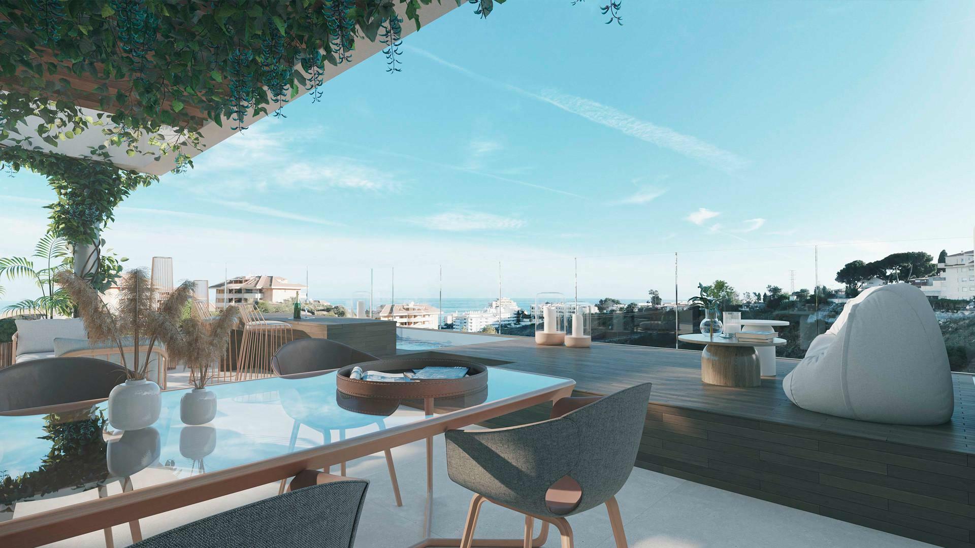 Sky Top Villa met uitzicht op zee, wellnessruimte en zwembaden