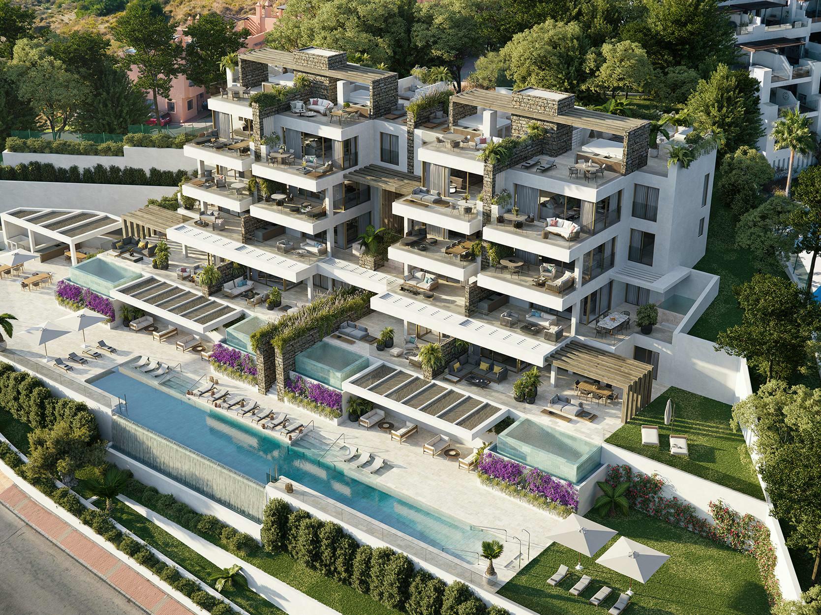 Stijlvol penthouse met uitzicht op zee dichtbij Calanova golf, Mijas