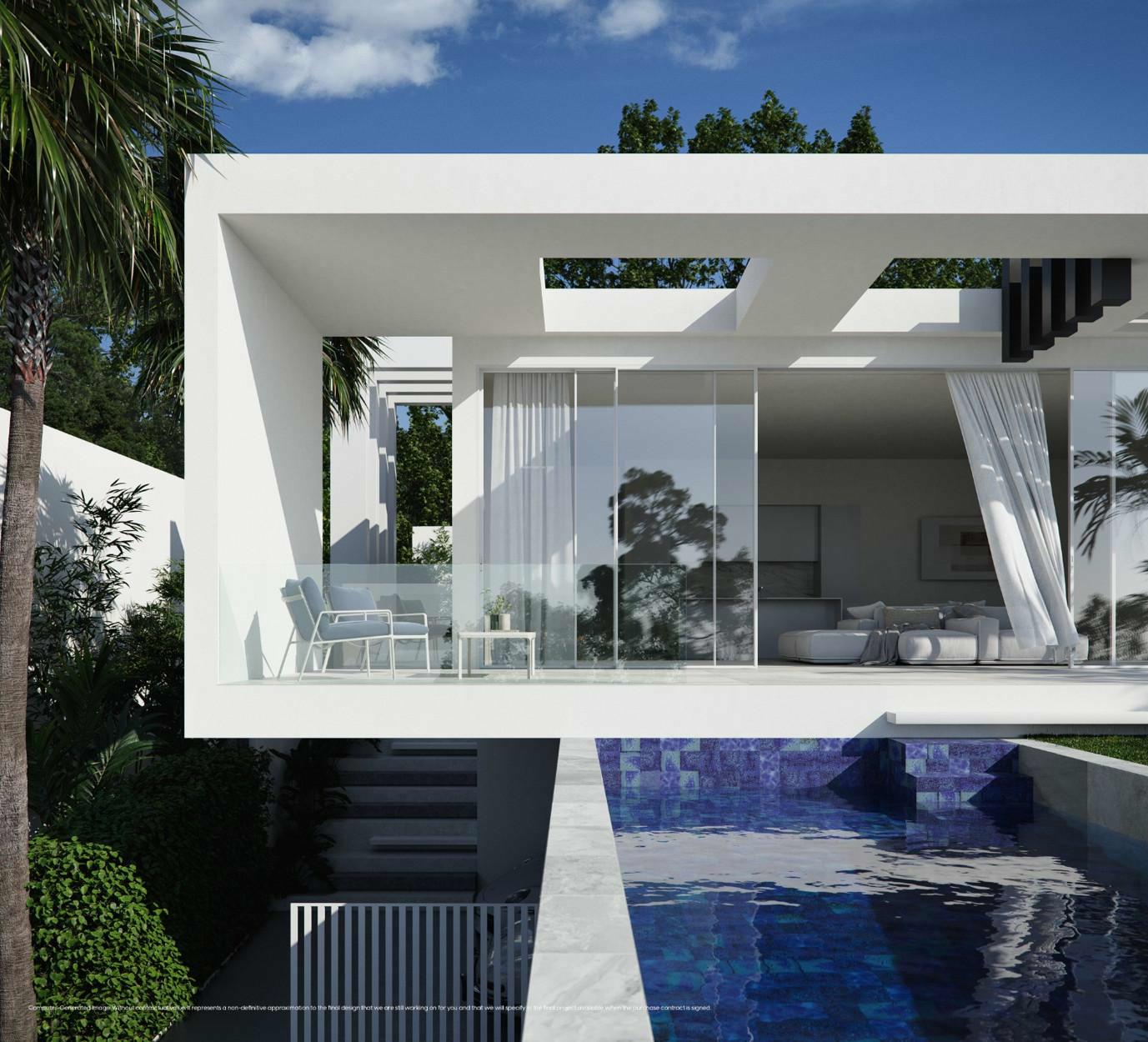 Design villa naast de golfbaan el Chaparral, Mijas