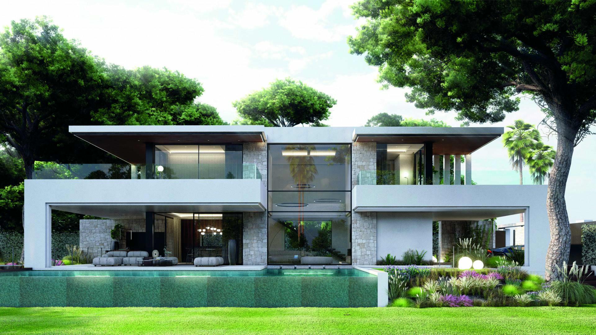 Prachtig villa project op perceel te koop, met privé en rustige ligging in Marbella Oost